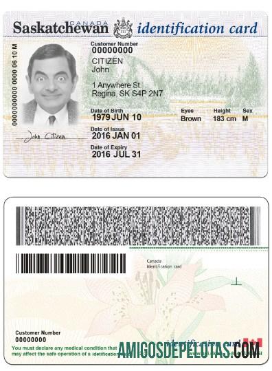 Canada Saskatchewan ID amostra